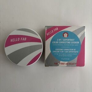 Hello Fab First Aid Beauty 3 in 1 Superfruit Color Correcting Cushion New in Box